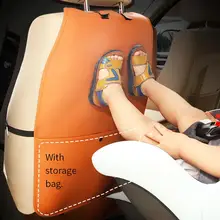 Защитный коврик из искусственной кожи с защитой от ударов, мягкий коврик для детского автокресла, защита от грязи, аксессуары для интерьера, Прямая поставка
