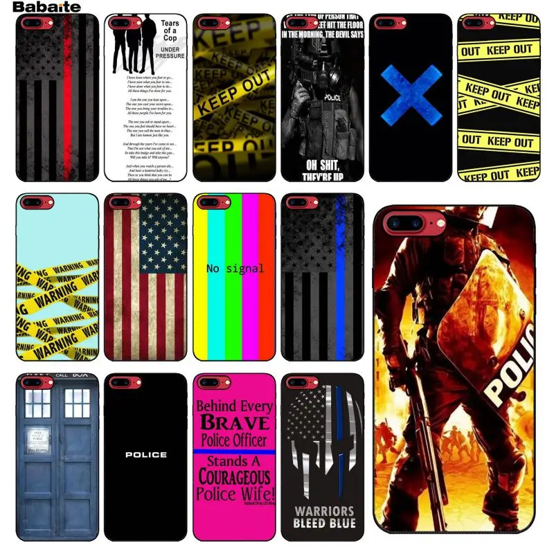 

Babaite Citations police Lovely Design Phone Accessories Case for Apple iPhone 5 5S SE 6 6S 7 8 Plus X XS MAX XR Cellphones