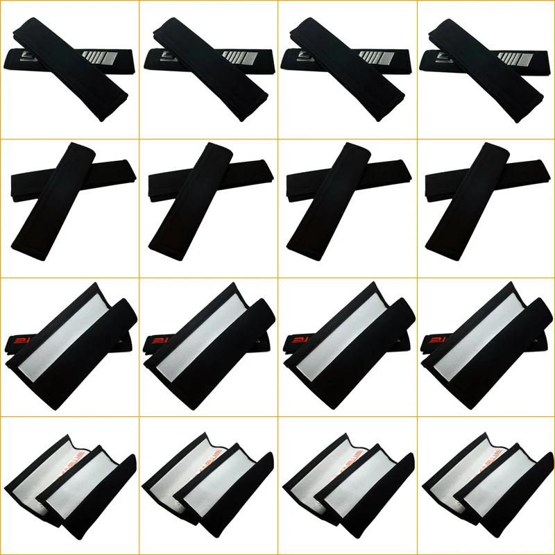 

100pairs/lot Car Embroidered Seat Belt Padding Shoulder Cushion Cover Mixed-Order