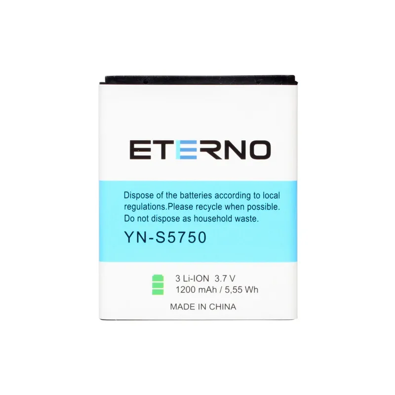 Аккумулятор для Samsung EB494353V S7230 S5330 S5750 S5570 5250 1200 мАч аксессуары Eterno перезаряжаемый