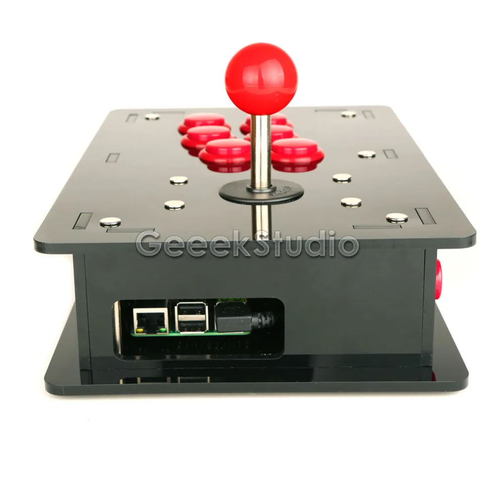 Raspberry Pi 3 акриловая аркадная игра в стиле ретро набор сделай сам с USB джойстиком