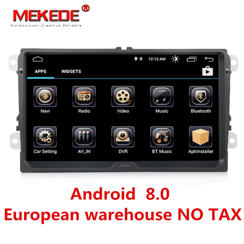 9 &quotAndroid 8 0 штатную радио для Volkswagen Golf Polo B7 Jetta Passat Tiguan Skoda роскошный gps навигации BT