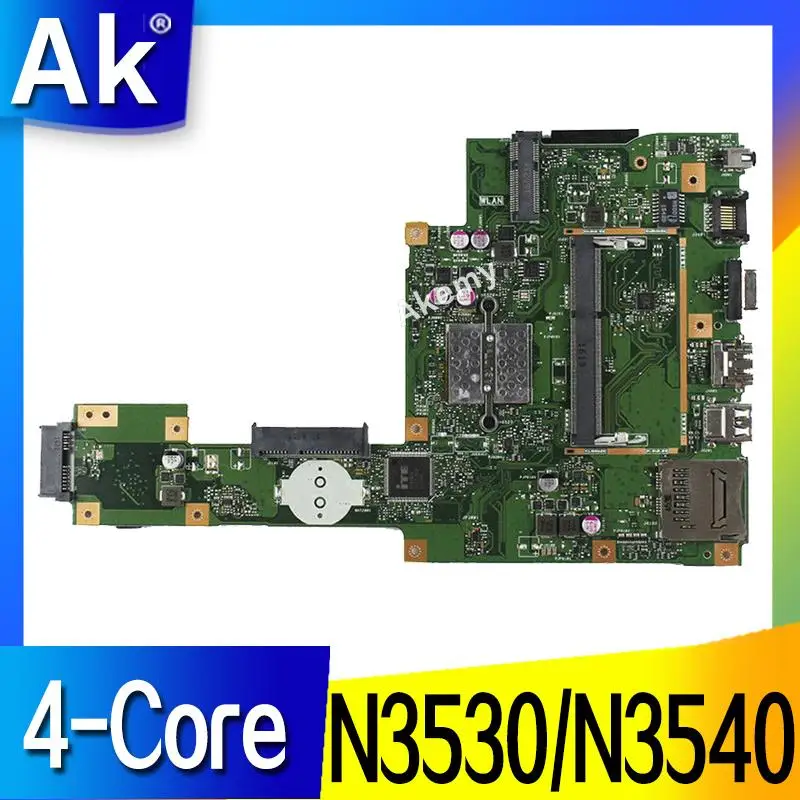 AK X553MA материнская плата для ноутбука ASUS X553MA X553M A553MA D553M F553MA K553M Тесты оригинальная материнская плата N3530/N3540 4-х ядерный Процессор