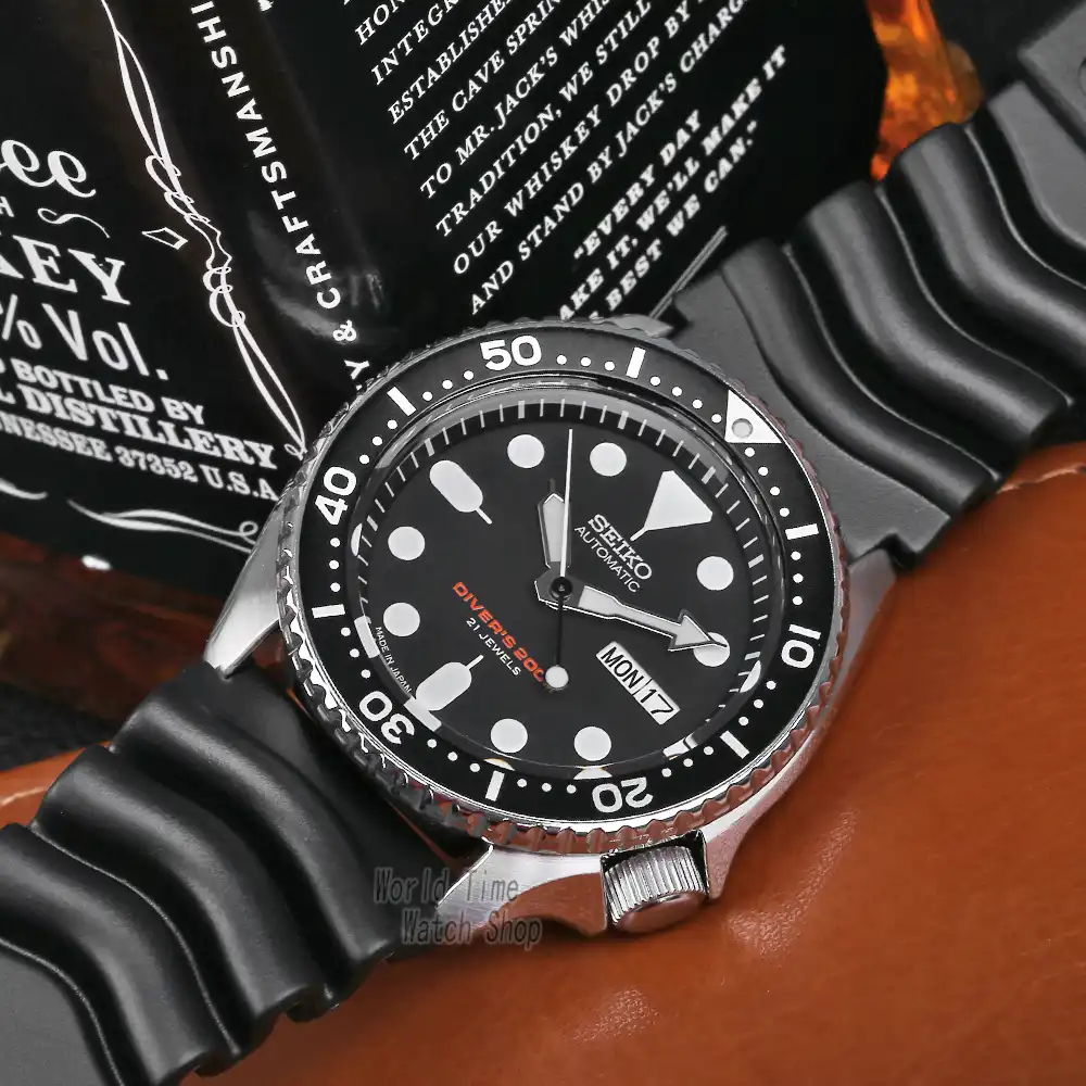 leather seiko watches for men