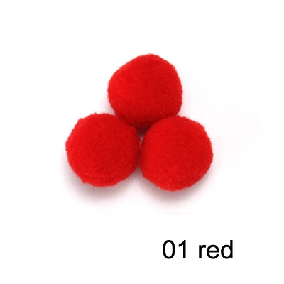 1 red Помпон мини пышная Нижняя Pom Poms помпонами помпоном ручной работы набор «сделай сам» для ремесла домашнего декора Швейные принадлежности 8/10/15/20/25/30 мм 20 г - Цвет: 1 red