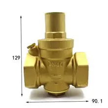 DN40 1-1/" BSPP Женский латунный Давление рельеф Vavle безопасности Регулируемый середины тела Ширина 90,1 мм Макс 16Bar