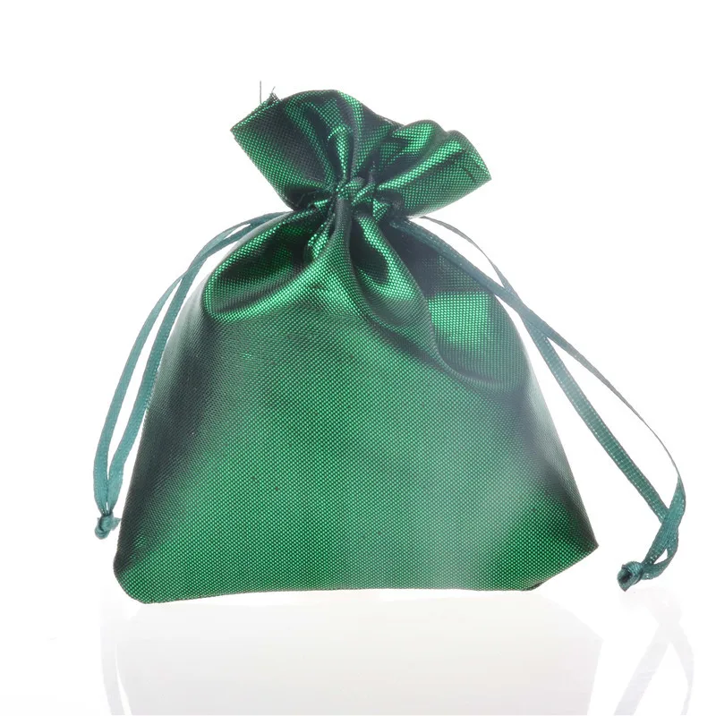 Регулируемая упаковка ювелирных изделий атласные цвета смешать бархатный мешок с кулиской 10x12 см, рождественские свадебные подарочные сумки и мешки