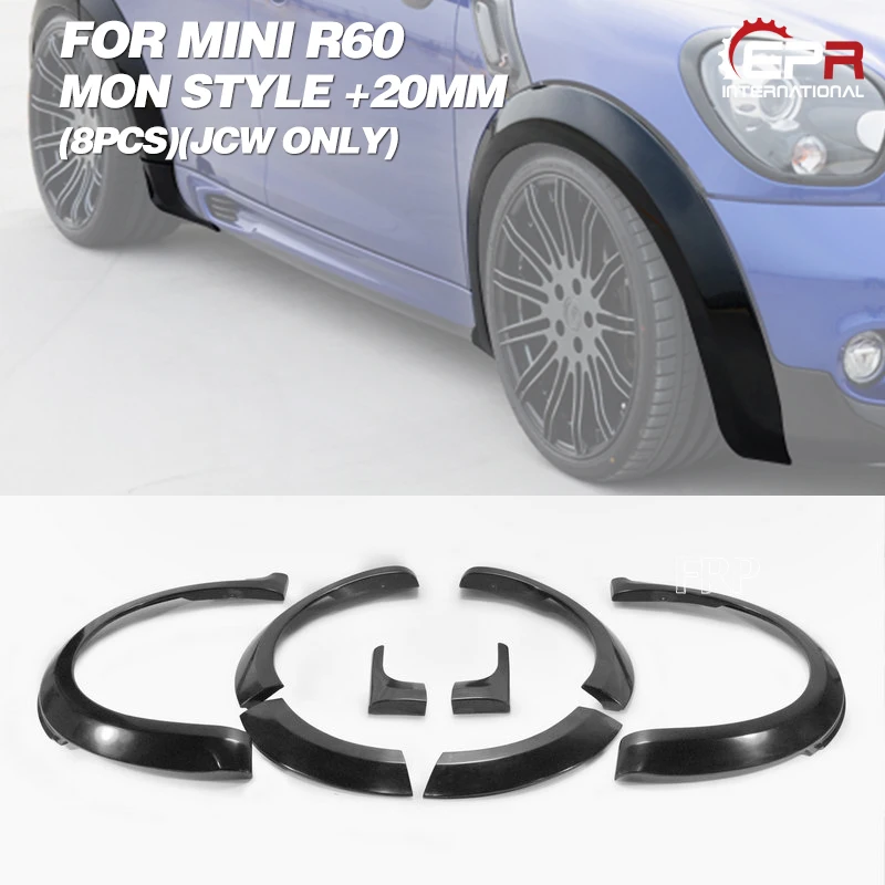 

FRP Fender Set For Mini Countryman R60 (2010-2016) MON Glass Fiber Over Fender +20mm(JCW Only) Body Kit Trim GTR R35 Racing Part
