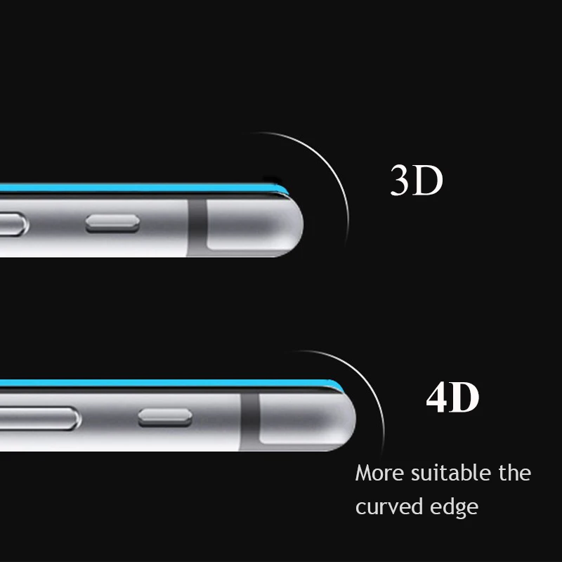 4D 9H закругленные края полное покрытие закаленное стекло для iPhone 7 6 S 6 S Plus Премиум протектор экрана закаленное защитное покрытие над 3D