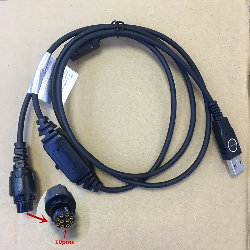 

USB Programming Upgrate Cable 10pins for Hytera MD650 MD78XG MD780 MD782 MD785 RD980 RD982 RD985 RD965 etc car digital radio