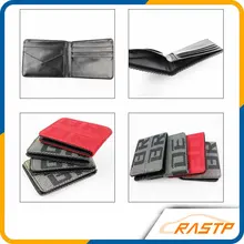RASTP-Maven Japstyle Billetera NOVIA VERSIÓN JDM Racing Asiento de Tela y Cuero Billetera LS-BAG001
