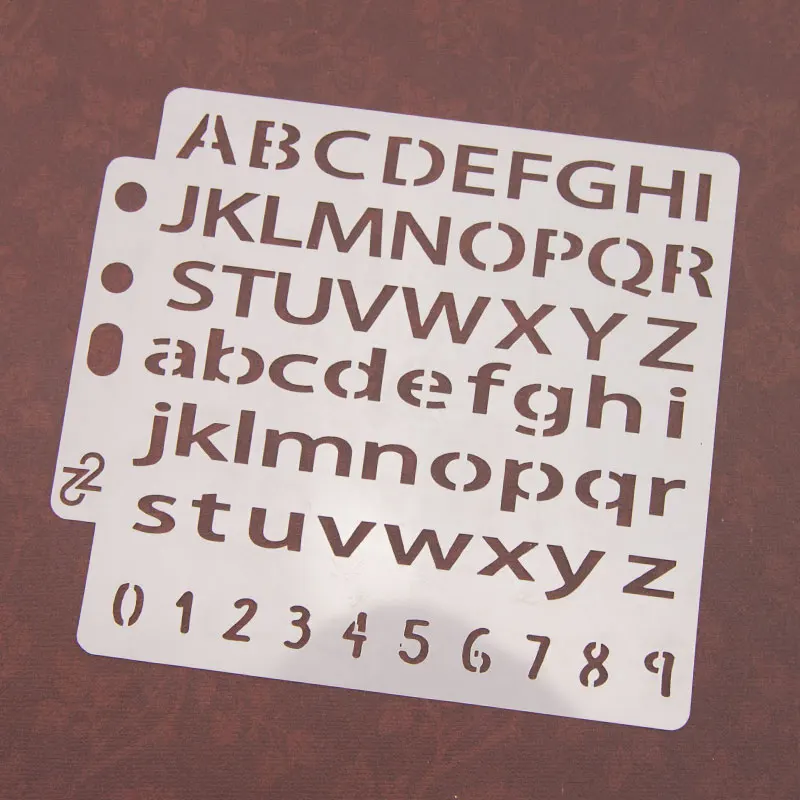 

Letters Numbers Sticker Painting Stencils for Diy Scrapbooking Stamps Home Decor Paper Card Template Decoration Album Crafts Art