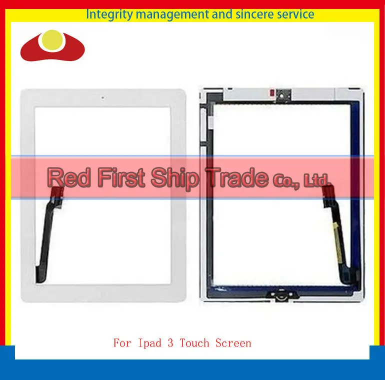  20Pcs DHL EMS For Ipad 2 ipad 3 ipad 4 Touch Screen Digitizer Home Button Complete +Sticker +Camera Holder White and Black Color 