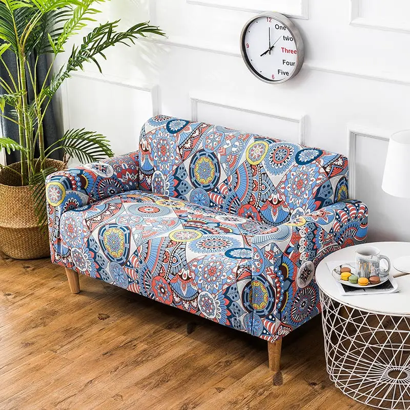 Best Geometric Colorful Printing Sofa Cover Elastic Slipcovers Anti dirty Couch Cover Sofa Funiture Cover Towel All Wrap