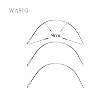 9 см, иглы для плетения волос, 50 штук, изогнутые иглы для шитья, 60 мм, C Форма, ткачество, иглы,, C Тип, иглы для плетения