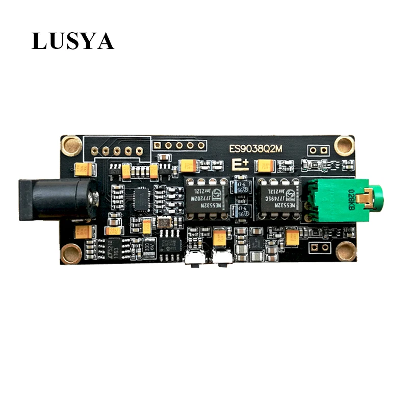 Lusya ES9038Q2M decoder board NE5532 OPA1612 AD8397 I2S input ES9038 asynchronous USB module can be used with Italian interface