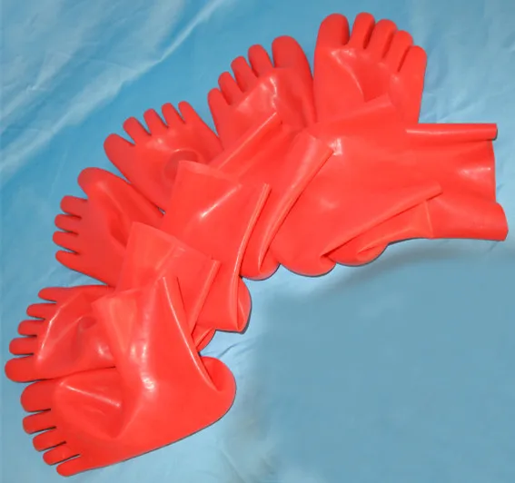 Unisex Latex Fetish Socks Rubber 5 Toes Short Skin Red Black Size S,M,L for Men Women