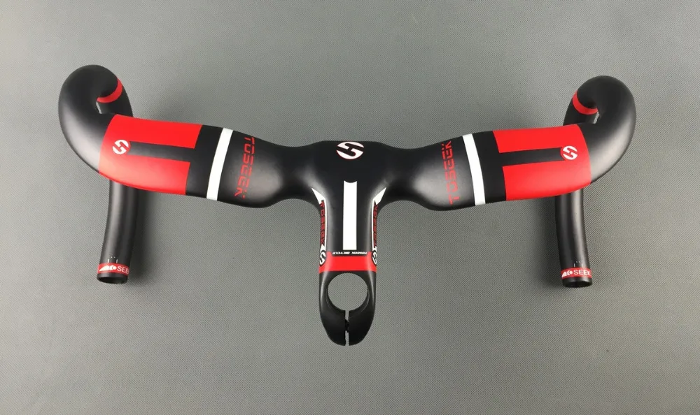 

TOSEEK Carbon Fiber Road Bicycle Handlebar Bicycle Bent Bar Bike Handlebar Cycling Handlebars Mountain Bikes Accessories Parts