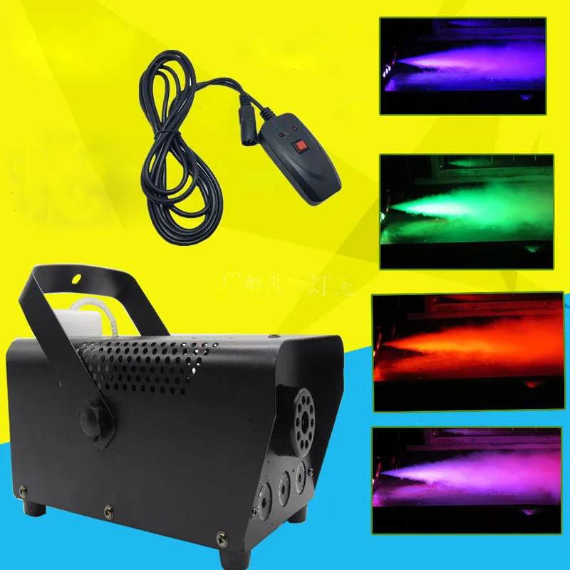 Hot RGB LED 500W Smoke Machine Wire control LED fog machine full color smoke generator professional stage party Effect Fogger Hot RGB LED 500W Smoke Machine Wire control LED fog machine full color smoke generator professional stage party Effect Fogger