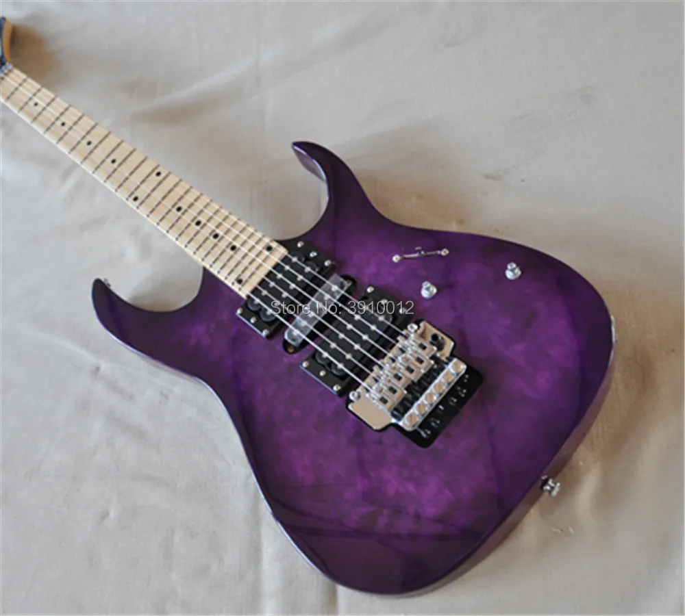 6 strings guitar Kramer series ARI tremolo purple Electric