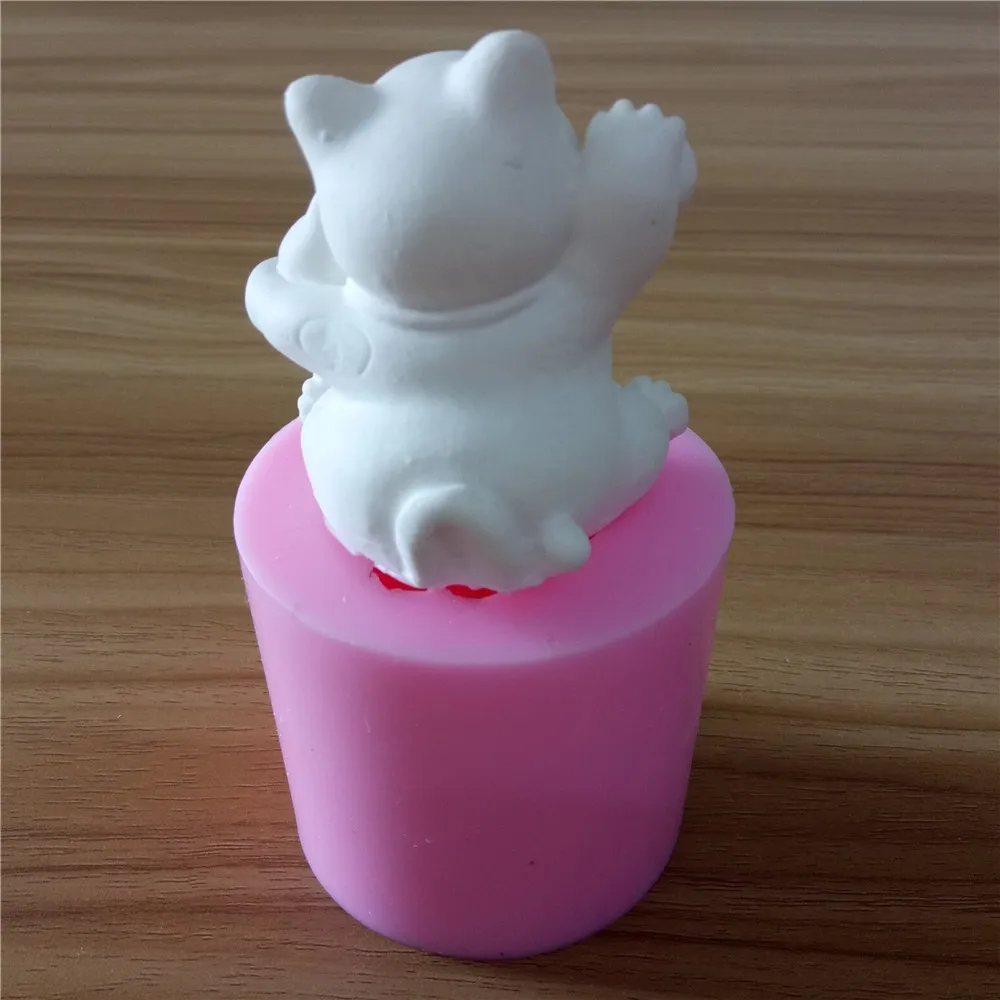 3D cat soap mold 3