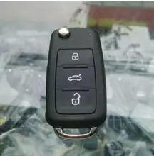 Бесплатная Доставка 100% Оригинал 3 кнопки 3B дистанционного ключа для VW 434 МГЦ С ID48 Чип Номер 5K0 837 202AD