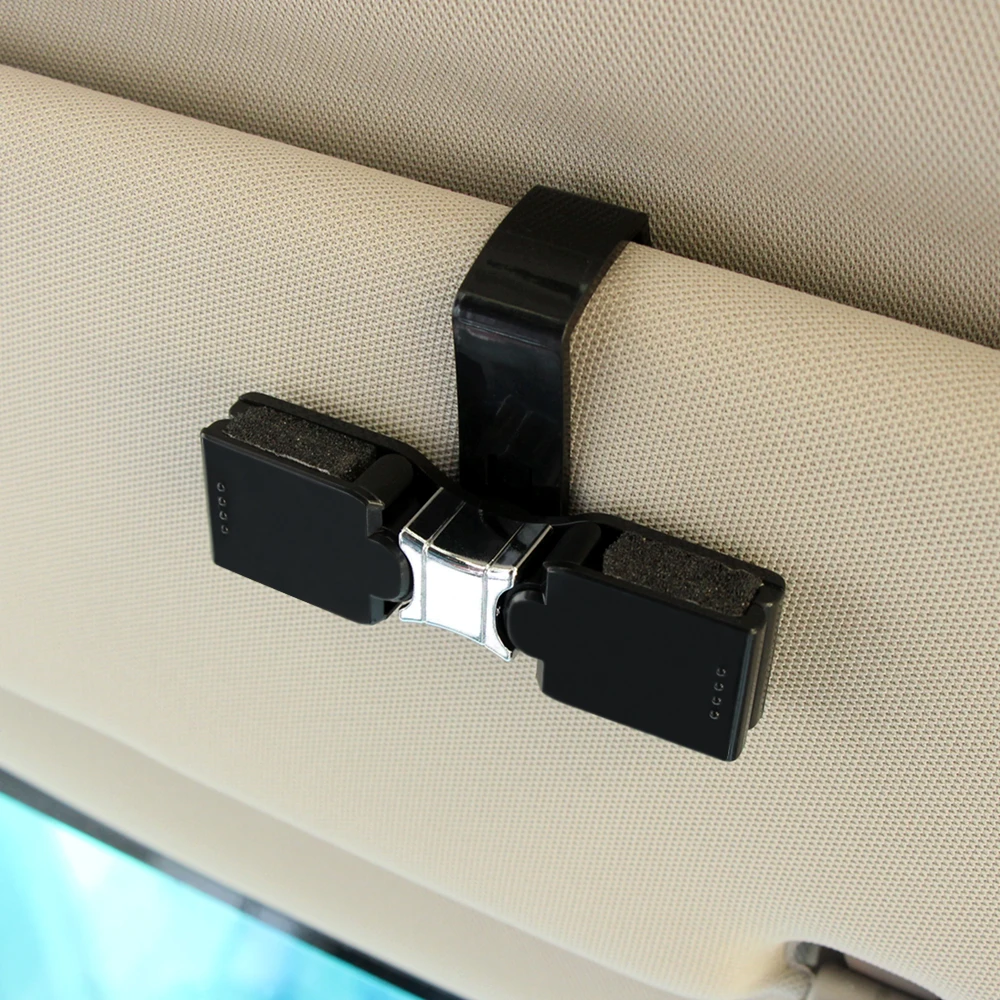 Car styling Double car sunglasses holder for Peugeot 206 307 406 407