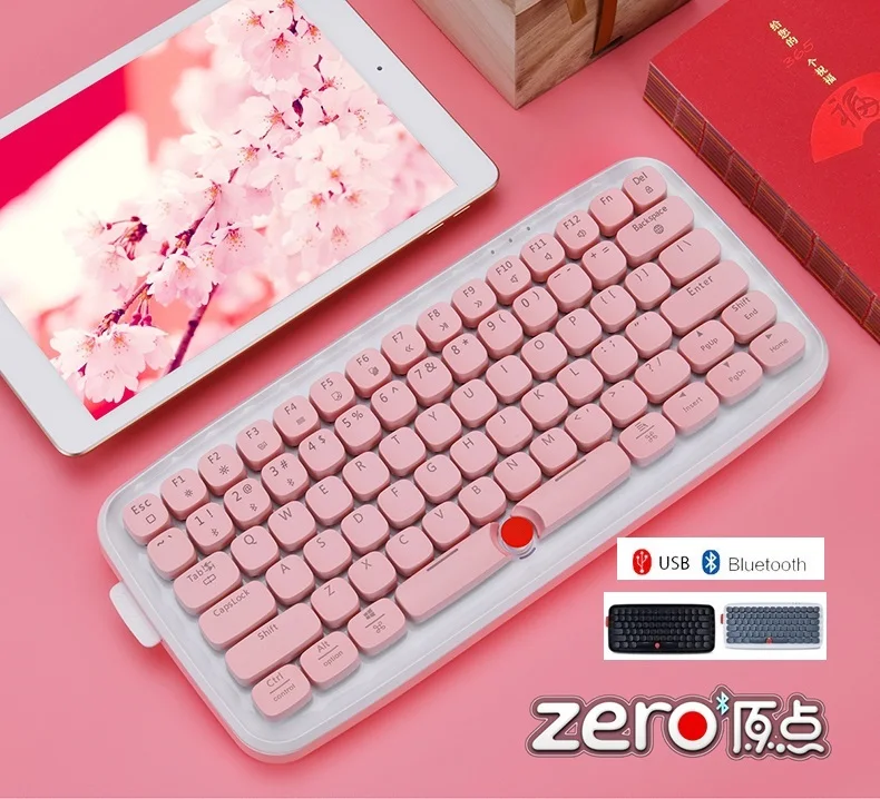 Все новые Ajazz ZERO DOT двойной режим Bluetooth/USB проводной RGB планшет с подсветкой
