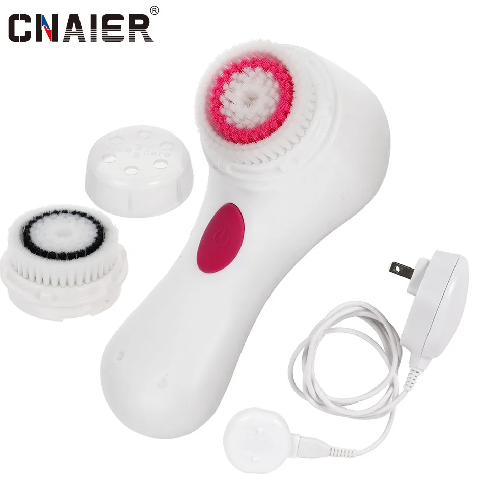 [CNAIER] Ultrasonic Facial Cleansing Brush Rechargeable Massager
