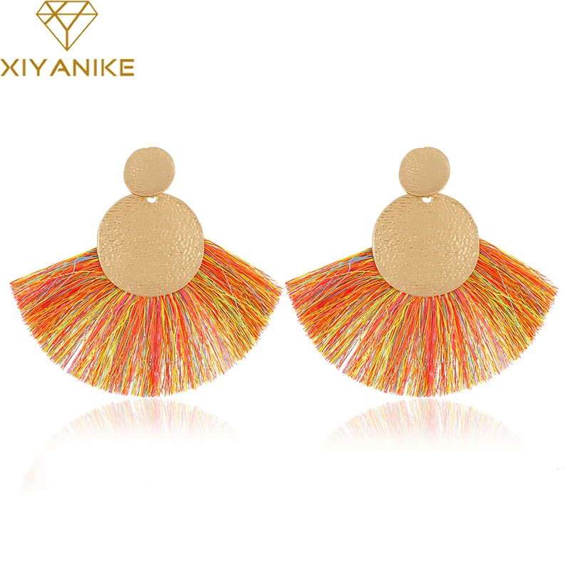 

XIYANIKE Tassel Earrings for Women Fashion Wedding Party Statement Bohemian Drop Earings Long Vintage Fringe Gift Jewelry E1879