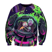 Long Sleeve Rick and Morty Sweatshirts Men Boys Kids Tracksuits Korean Girls Teens Hoodie Ulzzang Hipster Streetwear Sweatshirt