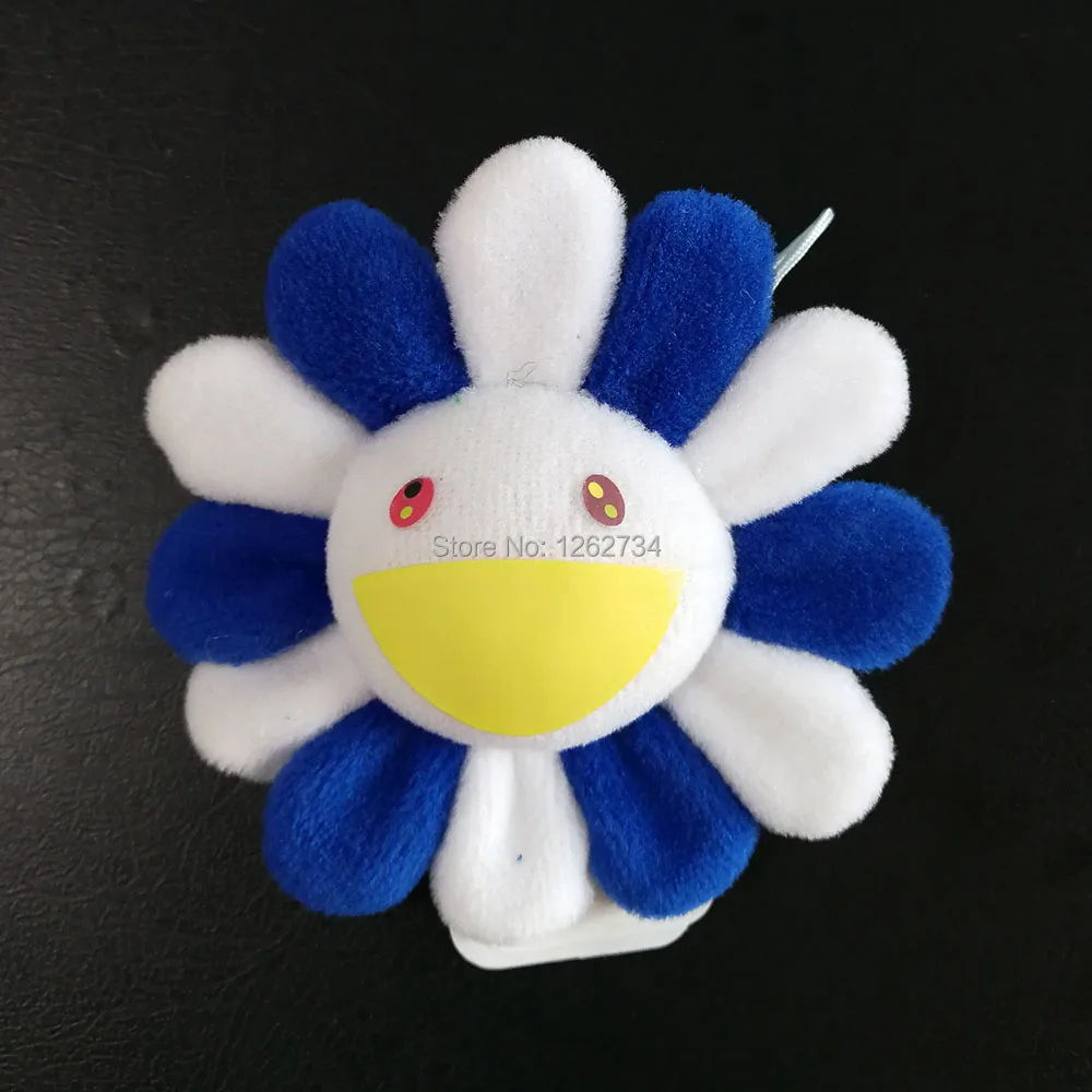 10/Lot Rainbow Sunflower 7-8CM Brooch Pendant Plush Doll Bag Figure Retail
