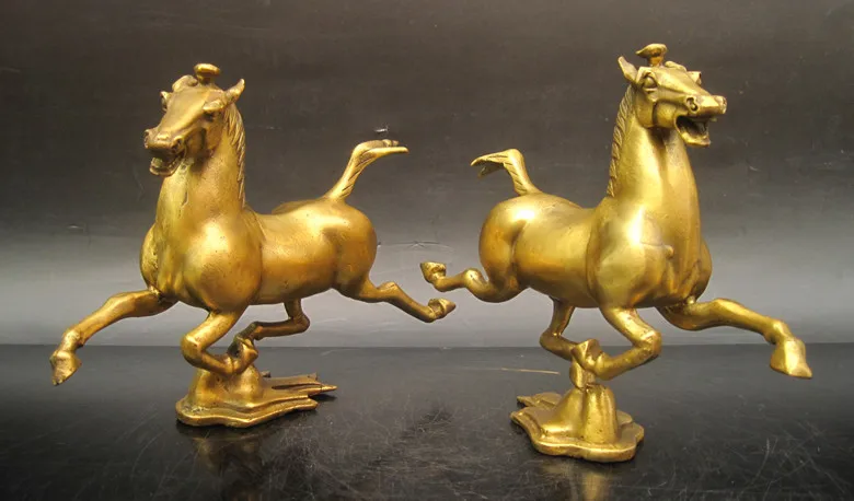 

wholesale factory Copper crafts horse flies so decoration crafts Horse Treading on the flying swallow