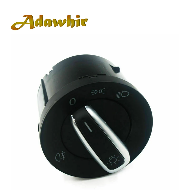 

Headlight Switch Fog Light Knob For VW Golf MK5 MK6 Jetta Tiguan Passat B6 CC 2004 2005 2006 2007 -20131K0 941 431BB 1K0941431BB