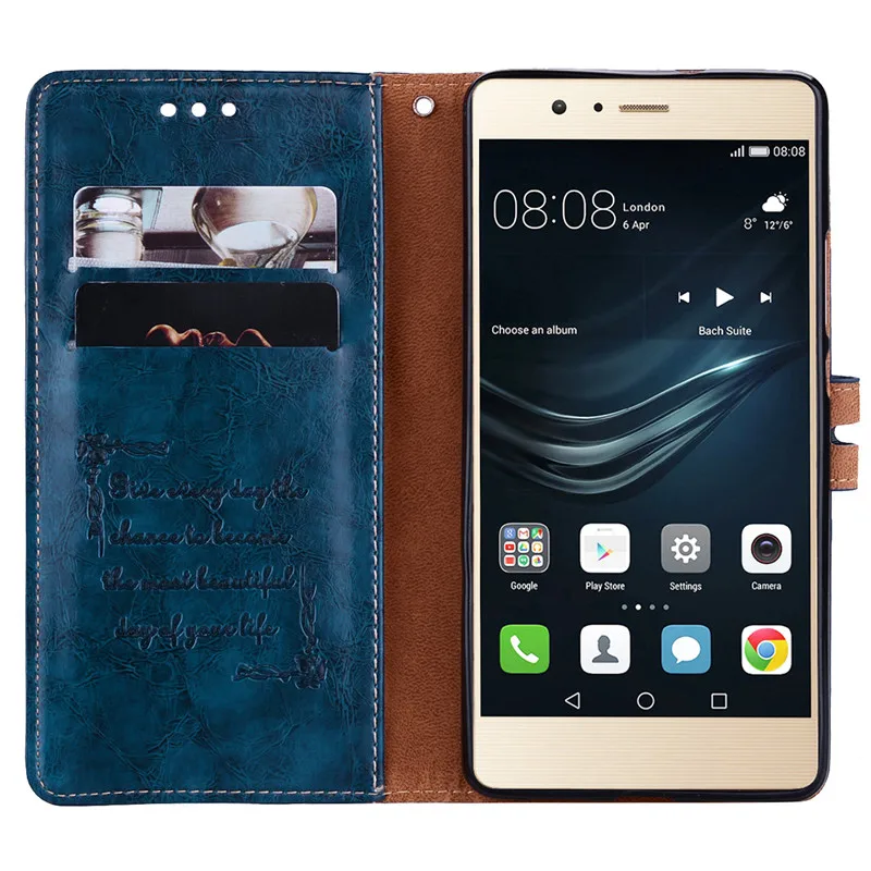 for Huawei P9 lite caseCover Soft Silicone Luxury Leather Wallet Flip Case For Huawei P9 Lite Cover For Huawei P9Lite Case funda huawei pu case