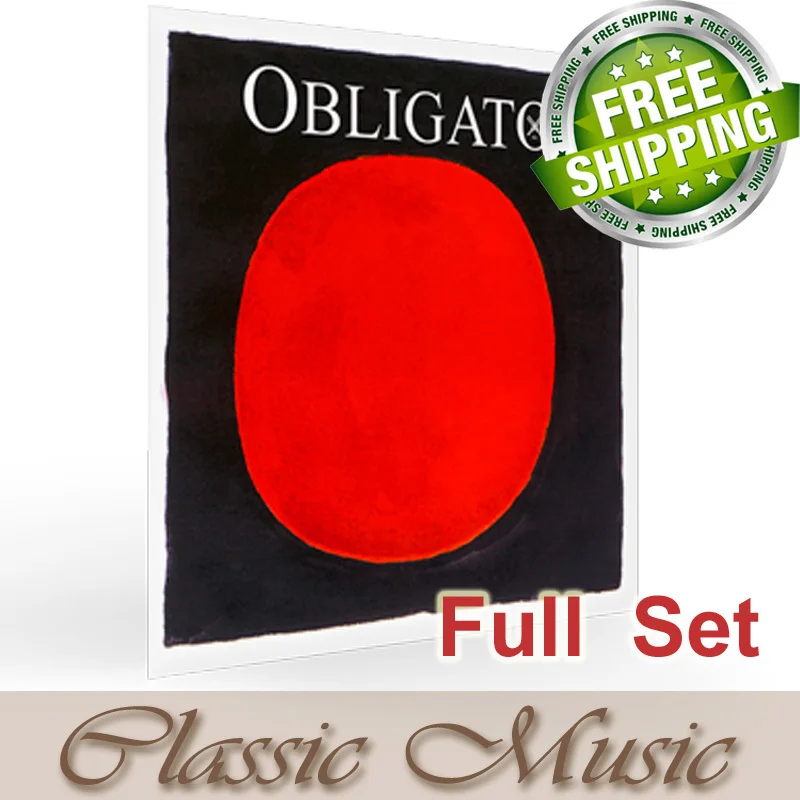 

Free shipping ,Pirastro Obligato Violin String Full Set (411521),4/4 Steel E Ball End,made in Germany