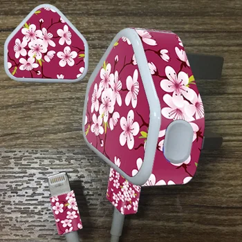 

Free drop shipping Dustproof protective skin and vinyl material decal for iphone iPad 3pin charger#TN-IP3JXCDQ-0001