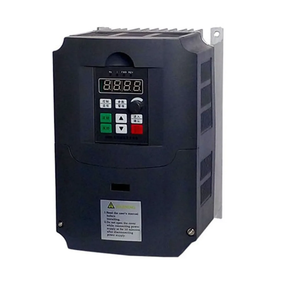 

220V 5.5KW Frequency Inverter for Water Pump Frequency Converter With Dual Fan 1 Phase Input & 3 Phase Output AC Drives