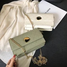 2019 PU Leather Women Messenger Bag Plaid Ladies Crossbody Bag Chain Trendy Candy Color Small Flap Shopping Handbag A5 2019 PU Leather Women Messenger Bag Plaid Ladies Crossbody Bag Chain Trendy Candy Color Small Flap Shopping Handbag A5