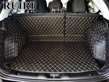 

High quality! Full set car trunk mats for Jeep compass 2018 durable cargo liner mat boot carpets for Compass 2017,Free shipping