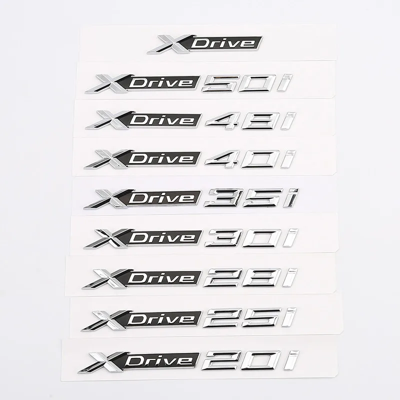 2 шт. новый автомобильный Стайлинг 3D ABS Xdrive 20i 25i 28i 30i 35i 40i 48i 50i боковой значок