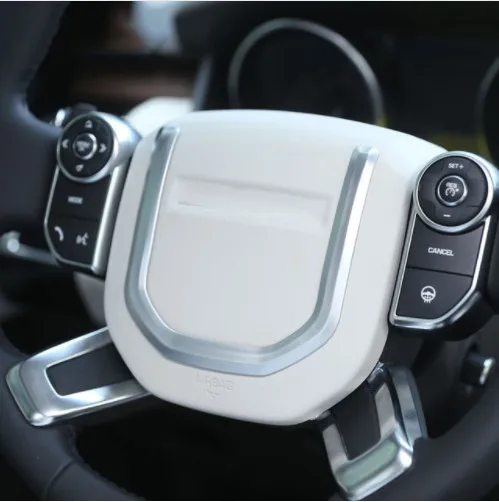 

For Land Rover Discovery 5 For Range Rover Sport Autobiography 15-19 ABS Matt Chrome Steering Wheel Sequin Trim Parts