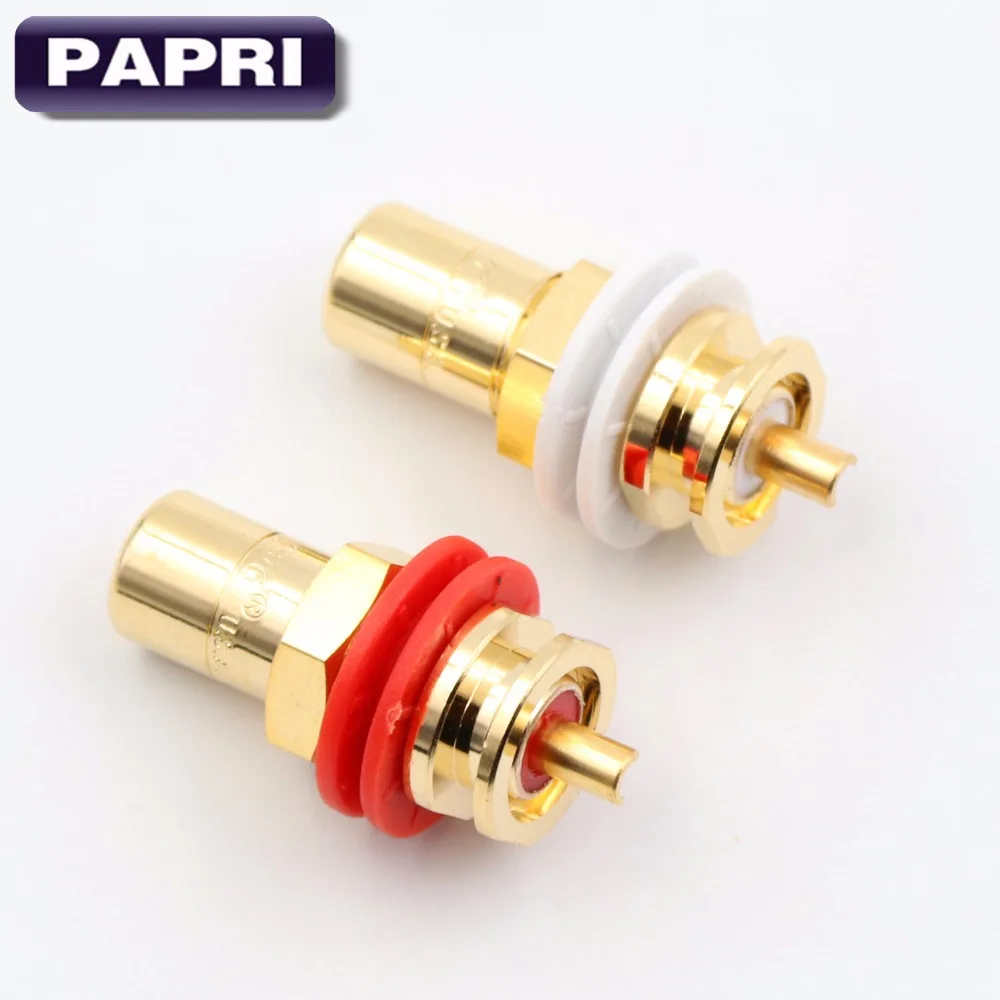 10 пар в комплекте Из бескислородной меди разъем CMC 816 WU 24K позолоченный RCA для CD