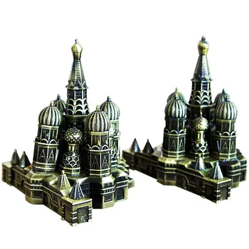 

Iron Craft Kremlin Model Figurine Ornament Home Decoration Desk Decor TV Cabinet Adorn Household Furnishing Decoration Present