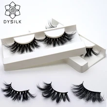 DYSILK 25 мм 5D искусственные норковые ресницы крест на крест натуральный Накладные ресницы макияж 3D норки ресницы норковые ресницы maquiagem