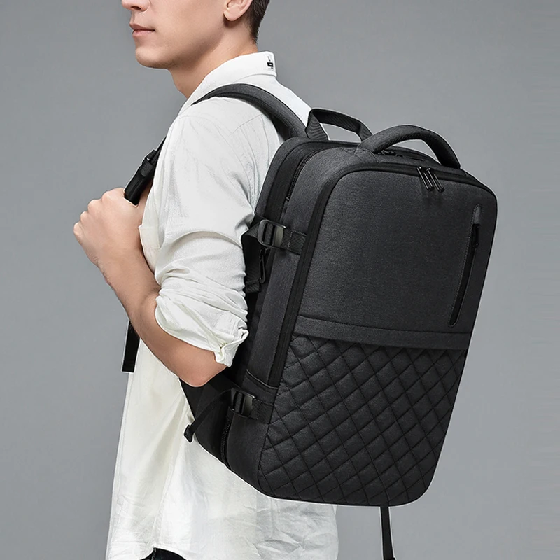 Дорожный мужской рюкзак, многослойный космический 15,6 дюймов, сумка для ноутбука, usb порт для зарядки, многофункциональные расширяемые рюкзаки a1811