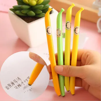 

2PCS Kawaii banana design erasable gel pen Novetly school stationery pens gift Office stylo accessories (tt-2375)