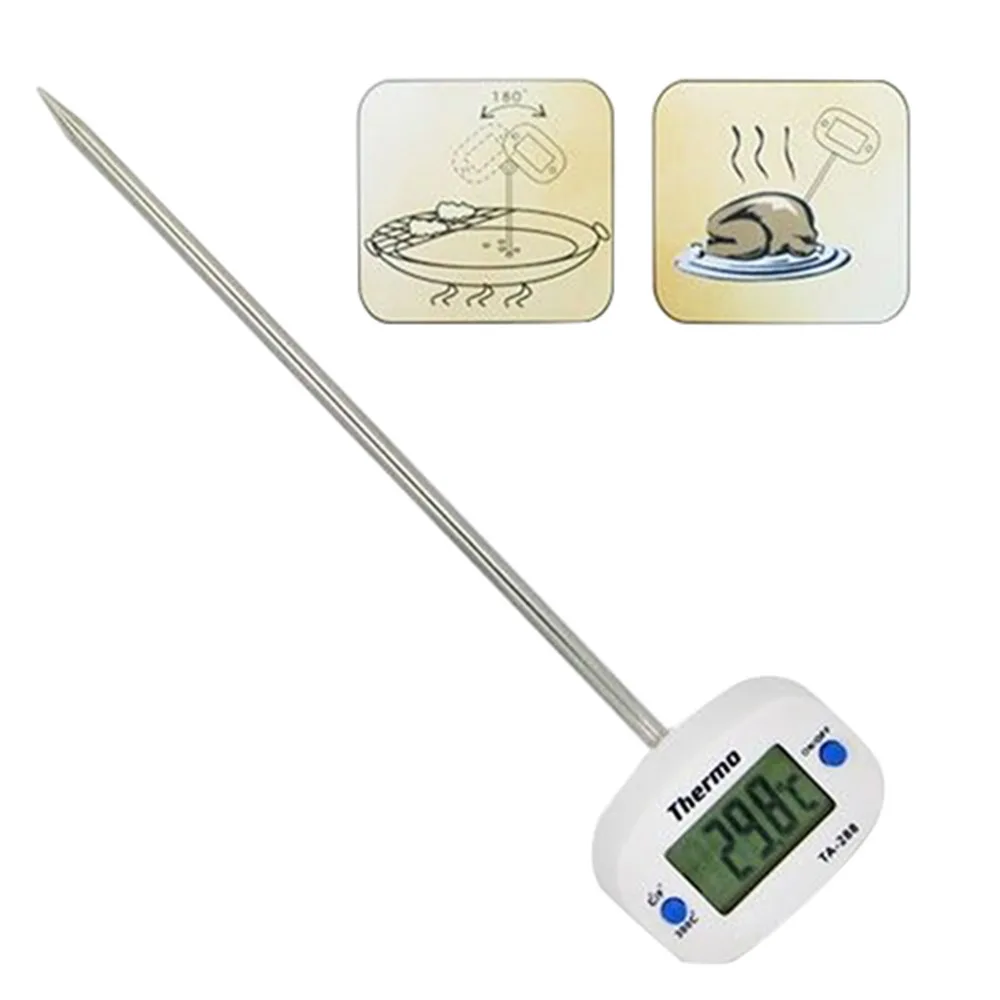 Mini Digital kitchen thermometer plug type food meat milk liquid