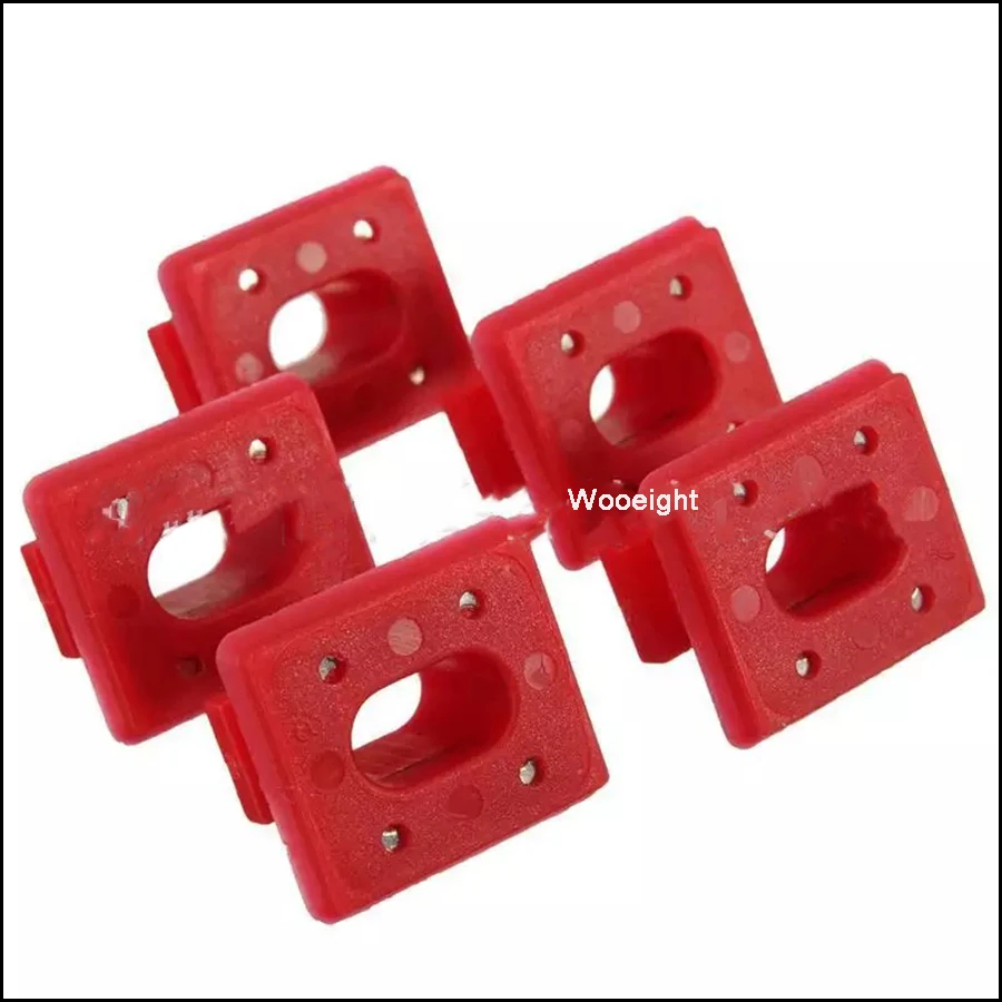 Wooeight 10X Red Dashboard Dash Trim Strip Inserts Clip Grommets Fastener Clips For BMW E46 E65 E66 X3 E85 51458266814 (7)