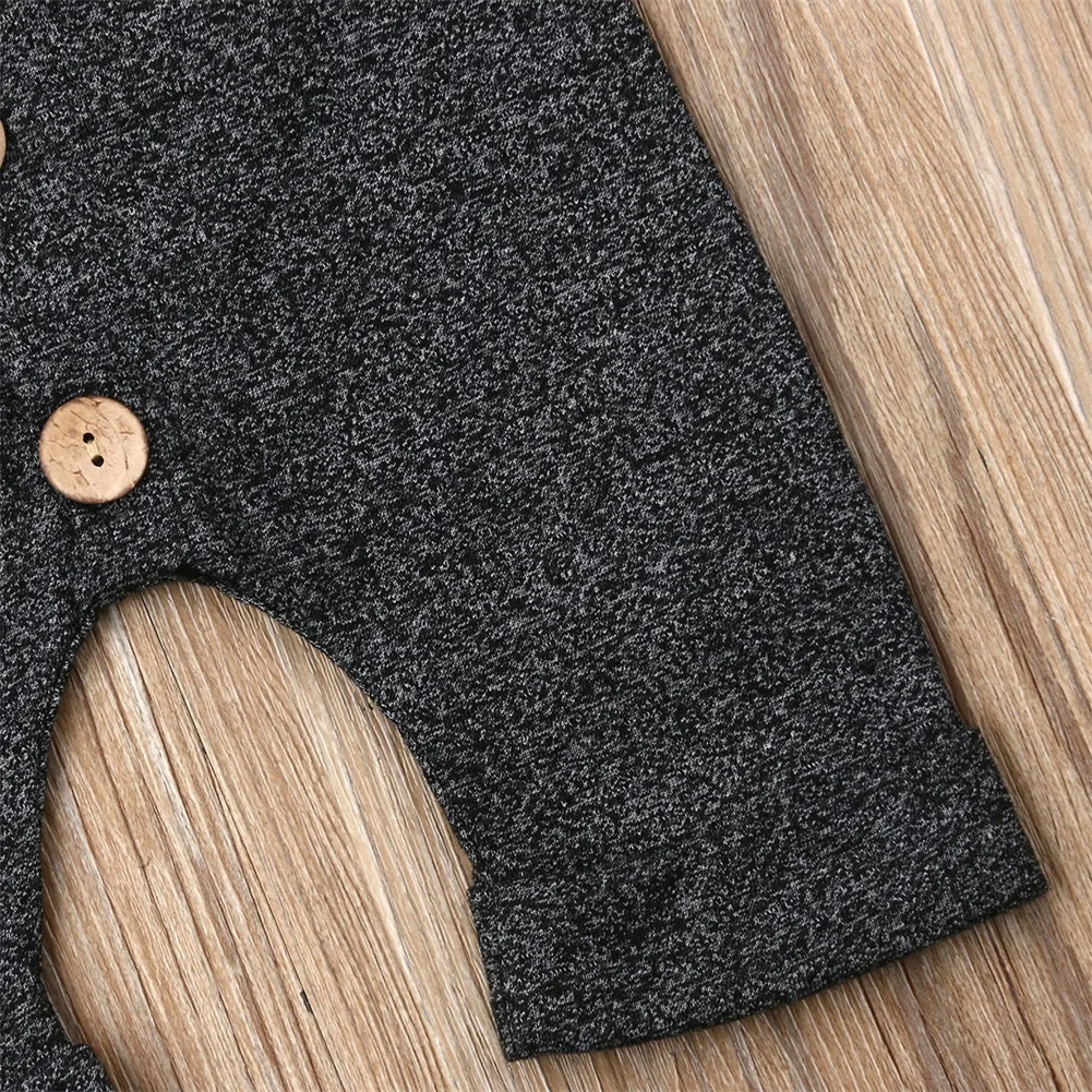 Baby Summer Clothing Cotton Infant Romper Kids Baby Boy Girl Clothes Sleeveless Solid Single Breasted Casual Jumpsuit 0-24M